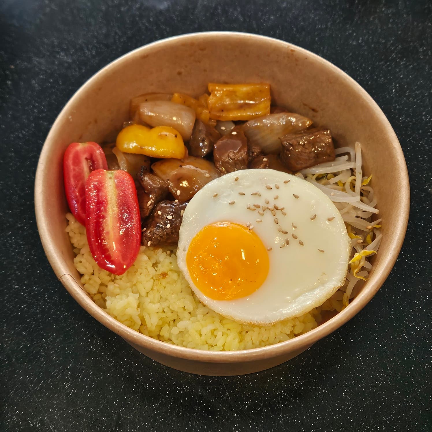 새우버섯덮밥 (중화풍)